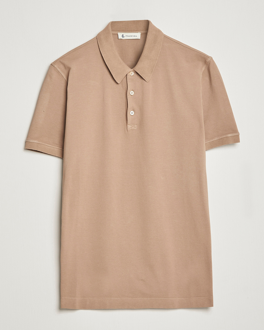 Herre | Polotrøjer | Piacenza Cashmere | Portofino Short Sleeve Polo Beige