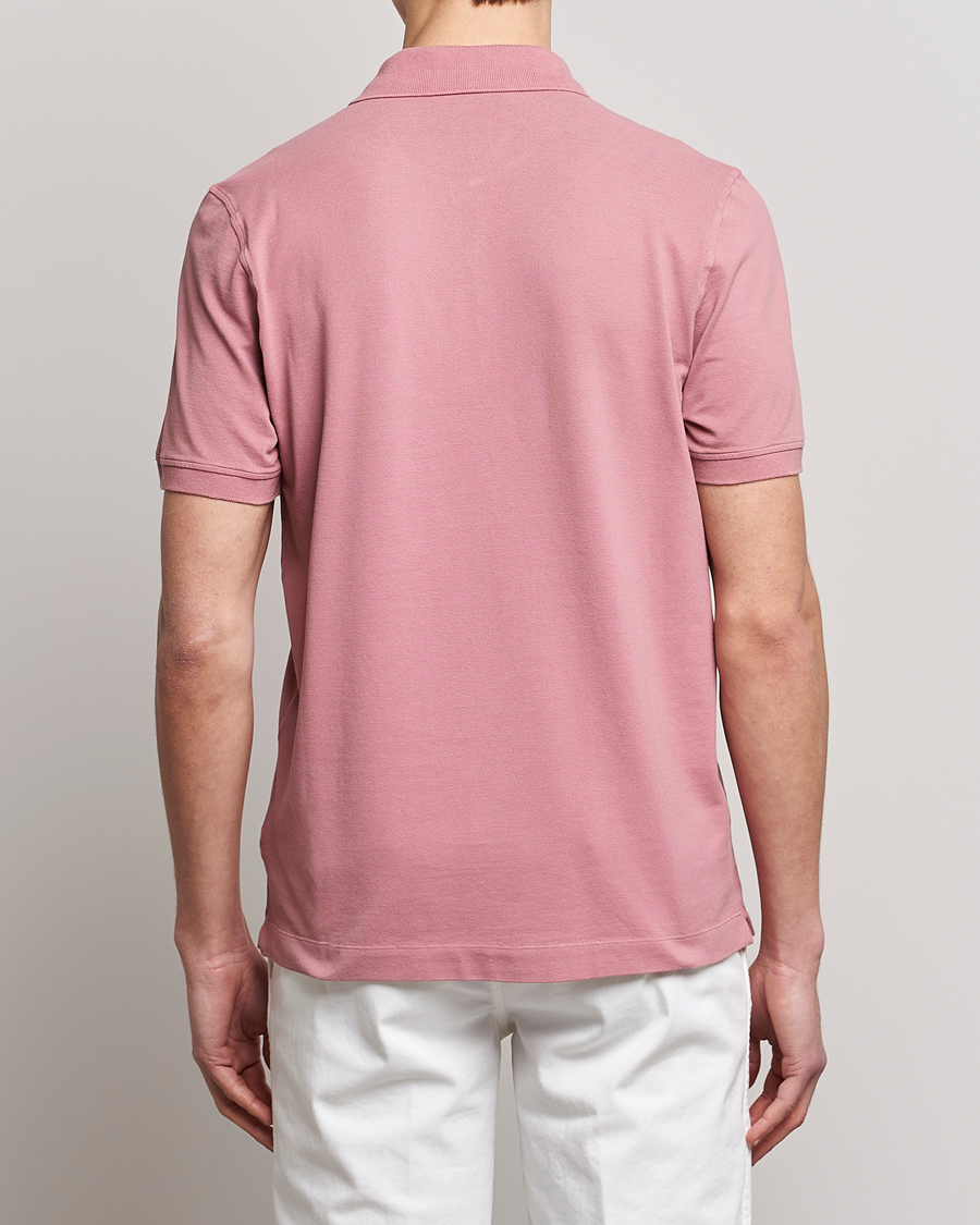 Herre | Polotrøjer | Piacenza Cashmere | Portofino Short Sleeve Polo Rosa
