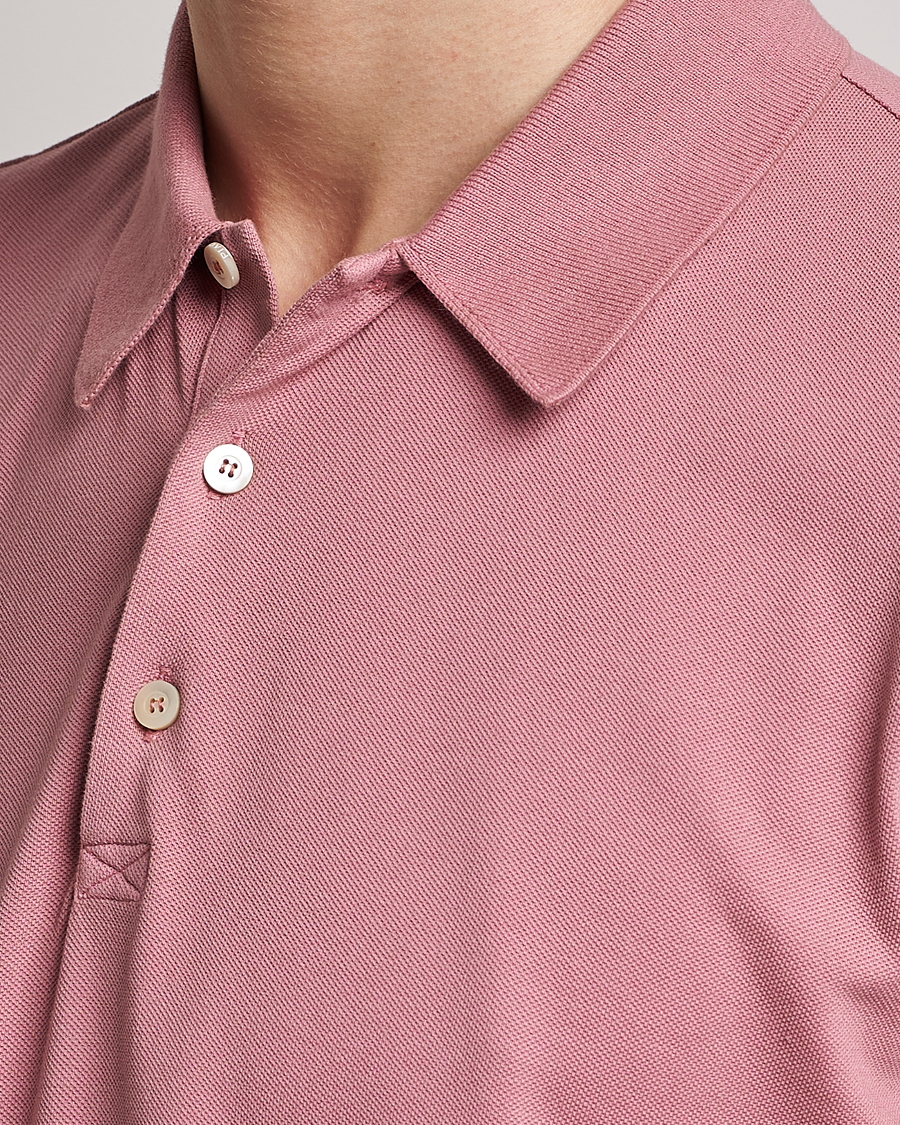 Herre | Polotrøjer | Piacenza Cashmere | Portofino Short Sleeve Polo Rosa