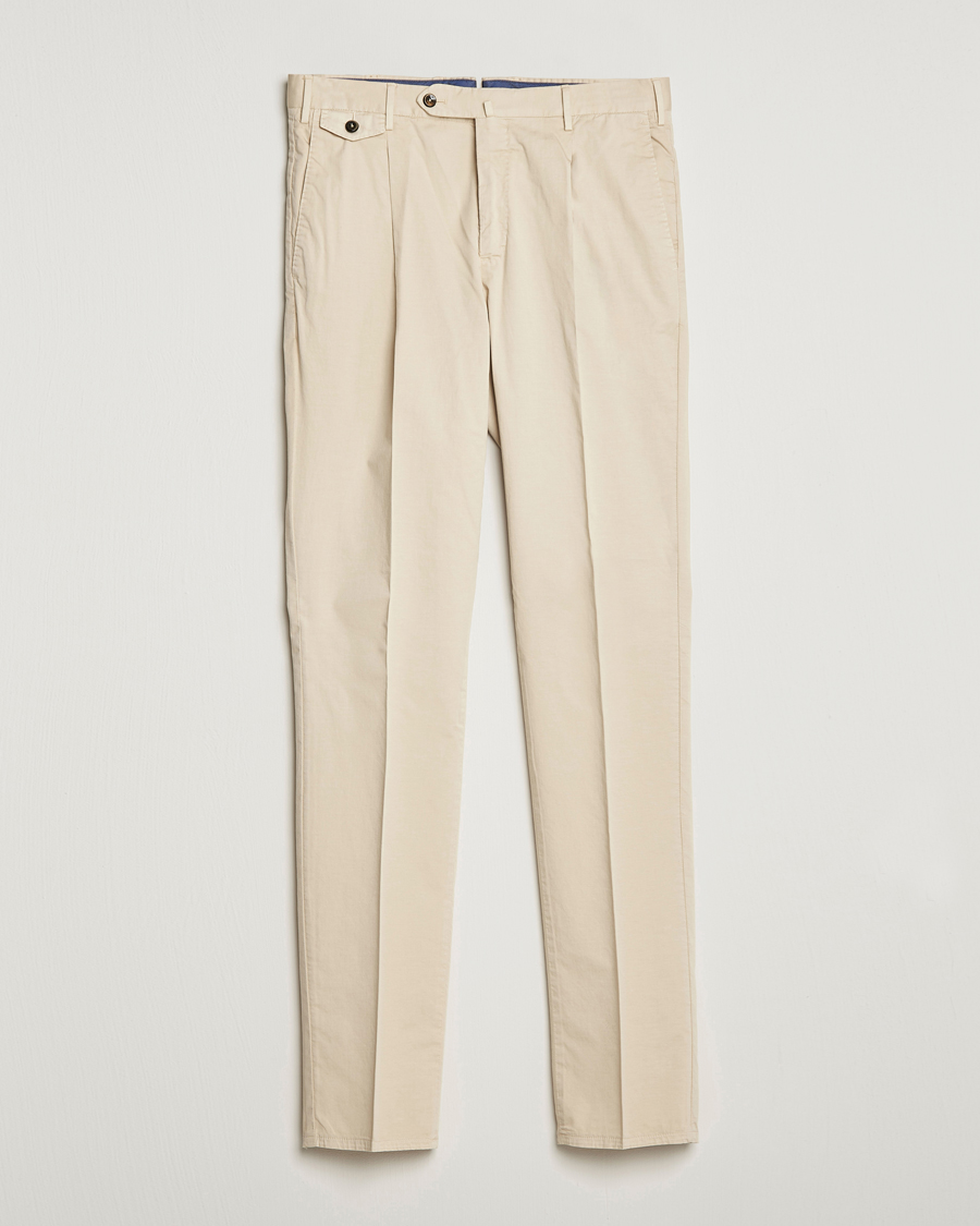 Herre | Bukser | PT01 | Gentleman Fit Cotton Stretch Chinos Light Beige