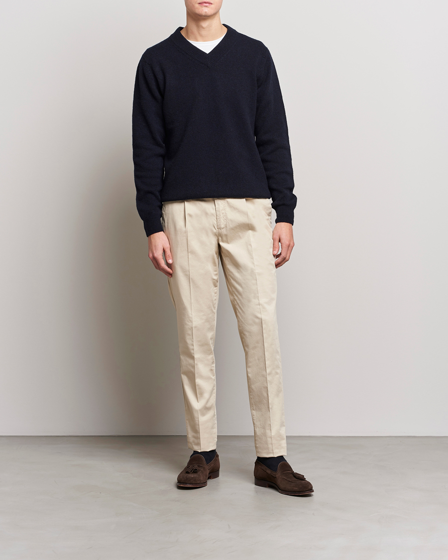Herre | Bukser | PT01 | Gentleman Fit Cotton Stretch Chinos Light Beige