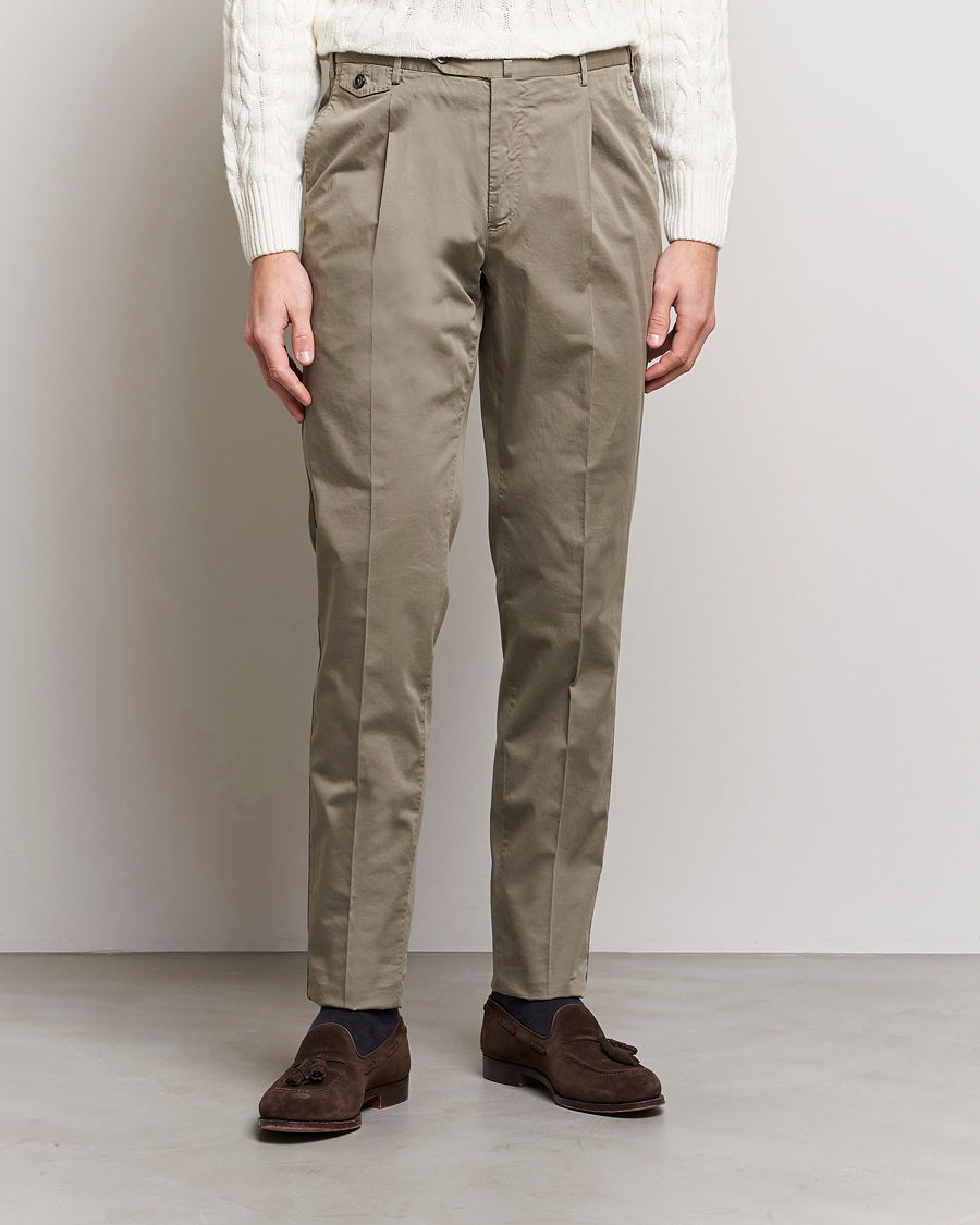 Herre | Bukser | PT01 | Gentleman Fit Cotton Stretch Chinos Taupe