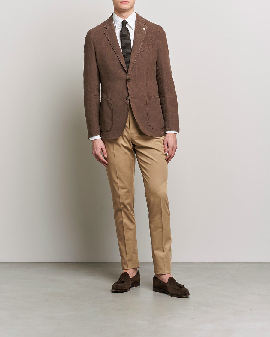 Herre | Bukser | PT01 | Gentleman Fit Silkochino Trousers Beige
