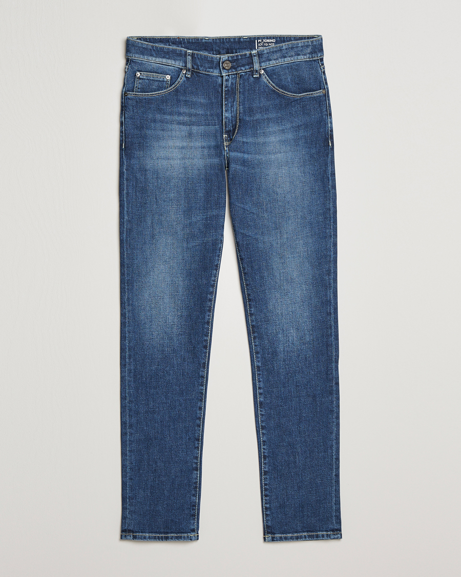 Herre | Jeans | PT01 | Slim Fit Stretch Jeans Medium Blue Wash