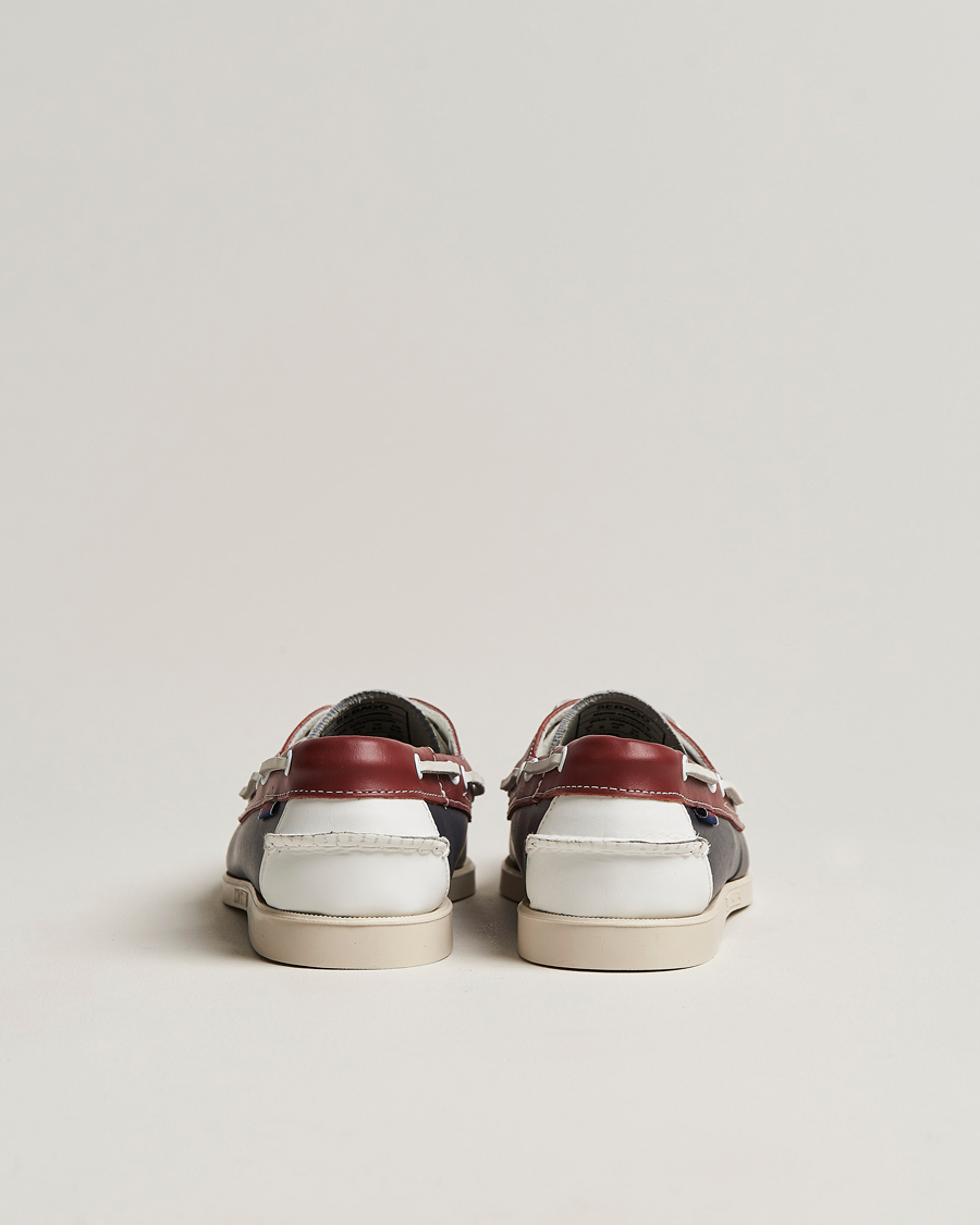 Herre | Sebago Portland Spinnaker Shoe Blue/Red/White | Sebago | Portland Spinnaker Shoe Blue/Red/White
