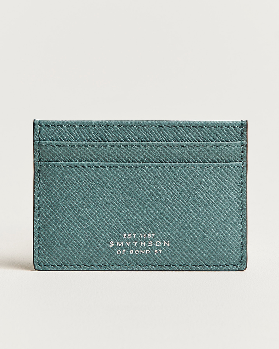 Herre | Smythson Panama Flat Cardholder Dark Teal | Smythson | Panama Flat Cardholder Dark Teal