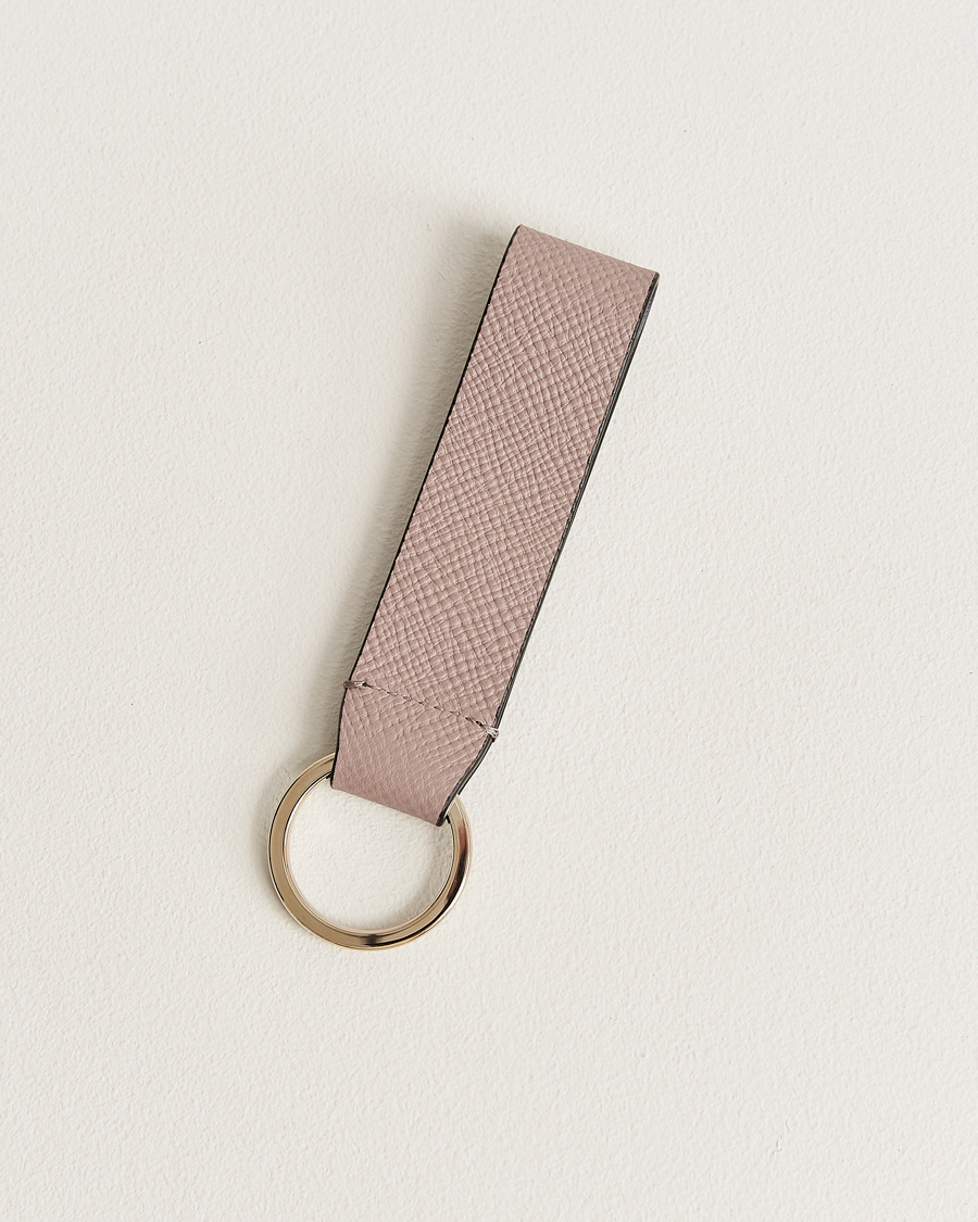 Herre | Nøgleringe | Smythson | Panama Leather Keyring Taupe