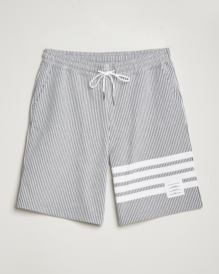 Herre | Shorts | Thom Browne | Seersucker Loopback Shorts Light Grey