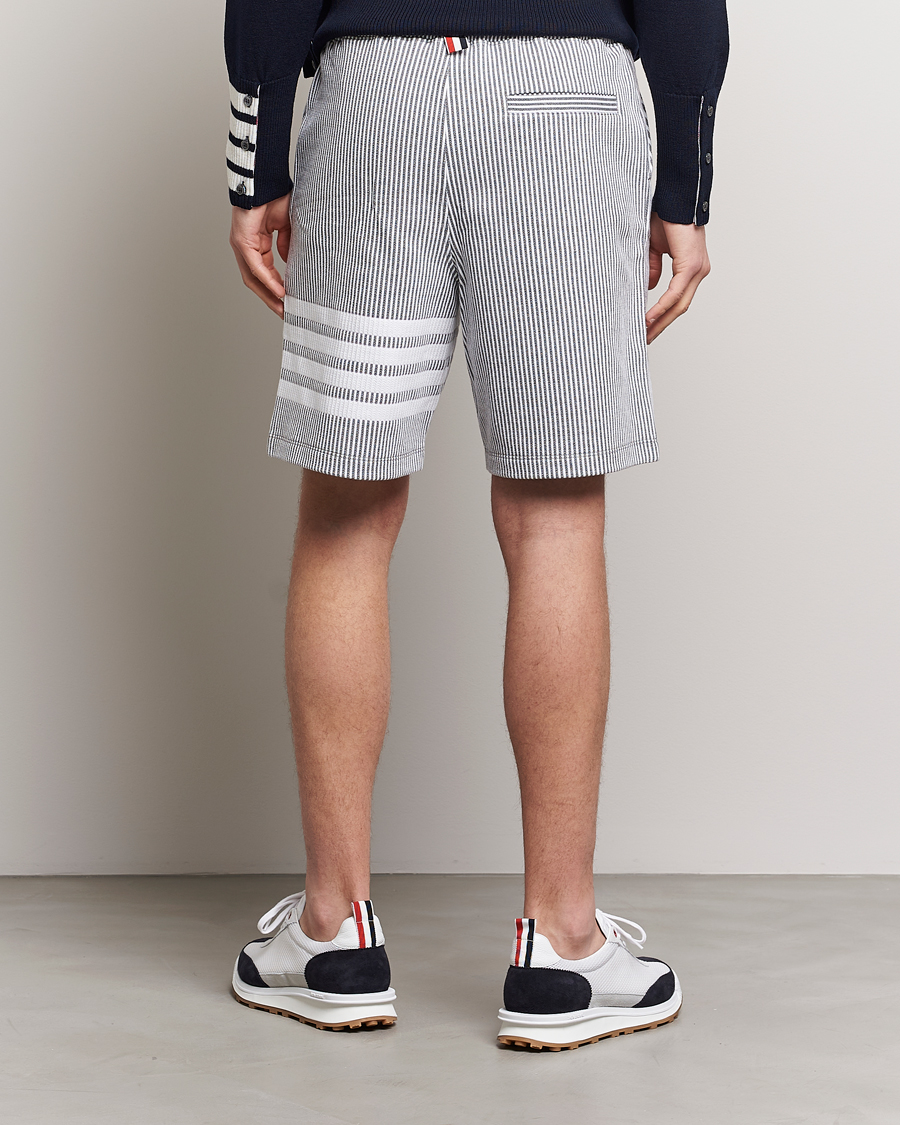 Herre | Shorts | Thom Browne | Seersucker Loopback Shorts Light Grey