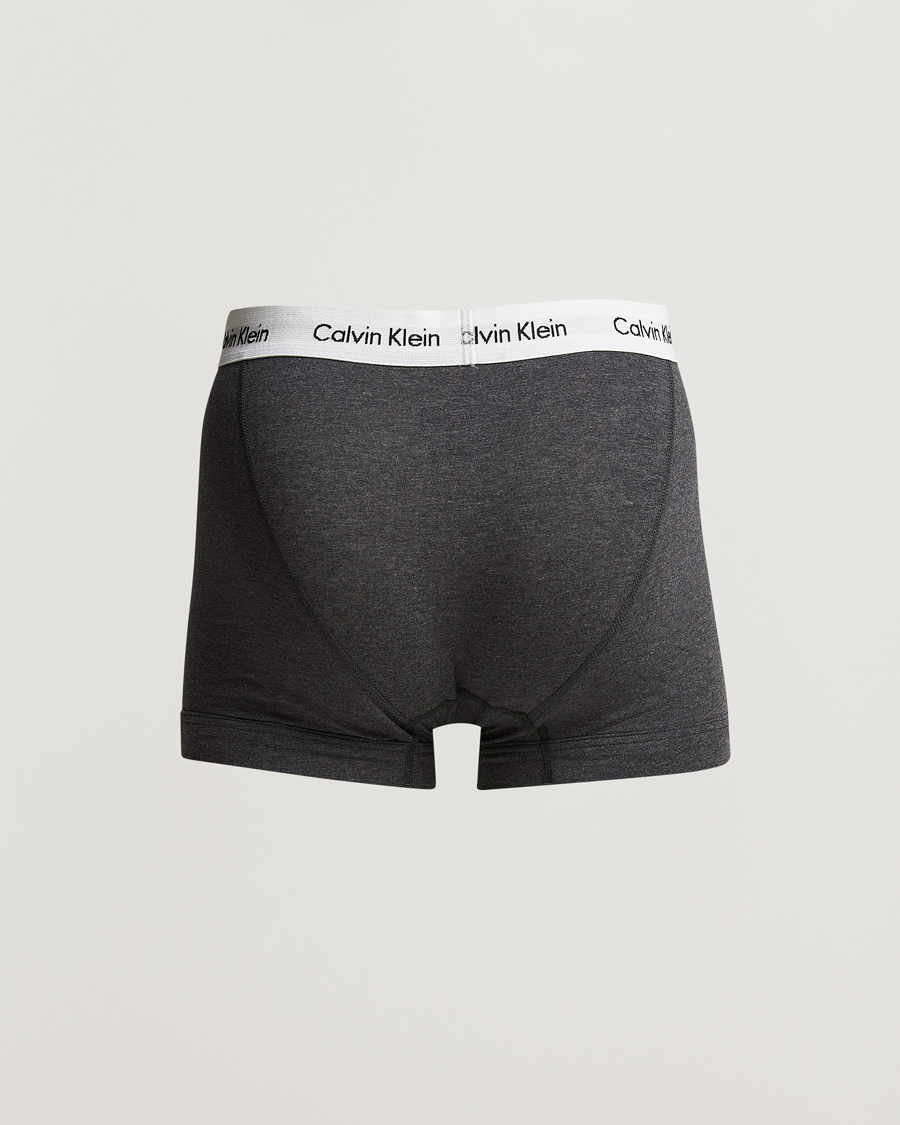 Herre | Undertøj | Calvin Klein | Cotton Stretch Trunk 3-Pack Charcoal/Yellow/Green