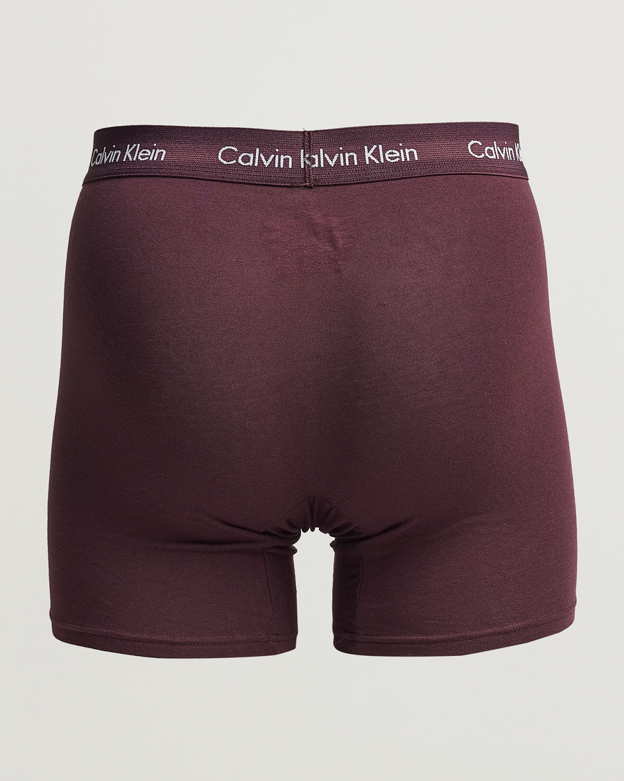 Herre | Undertøj | Calvin Klein | Cotton Stretch 3-Pack Boxer Breif Plum/Red/Beige