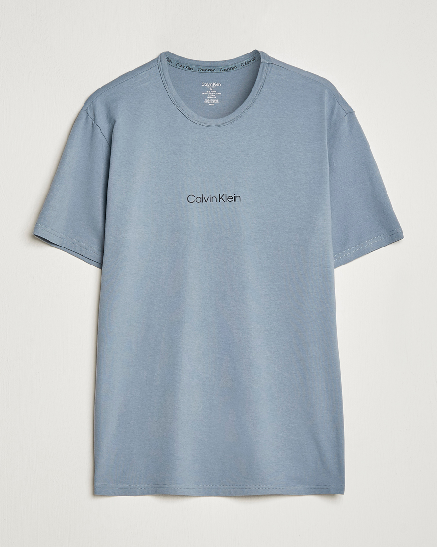 Herre | T-Shirts | Calvin Klein | Logo Crew Neck Loungewear T-Shirt Beloved Blue