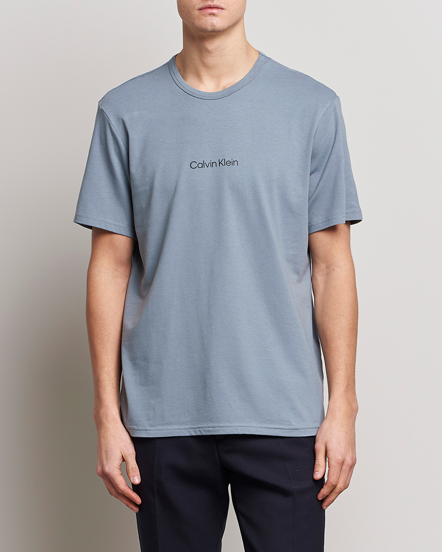 Herre | Calvin Klein | Calvin Klein | Logo Crew Neck Loungewear T-Shirt Beloved Blue