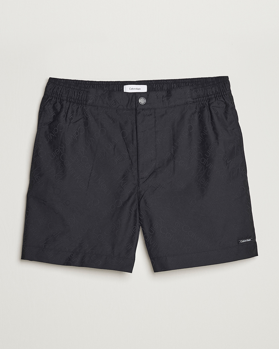 Herre | Badebukser | Calvin Klein | Tailored Monogram Swimshorts Black
