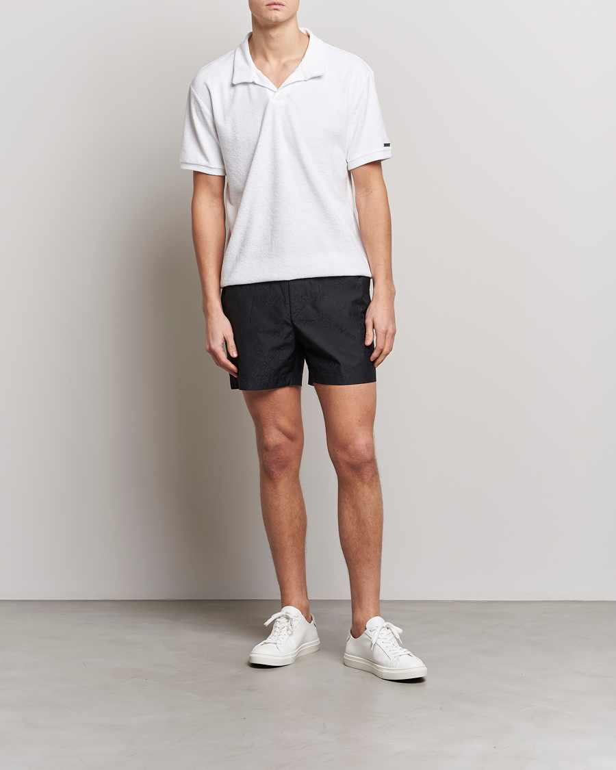 Herre | Badebukser | Calvin Klein | Tailored Monogram Swimshorts Black