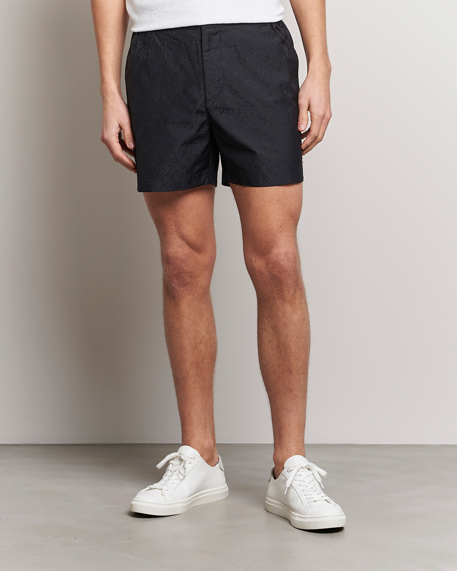 Herre | Calvin Klein | Calvin Klein | Tailored Monogram Swimshorts Black