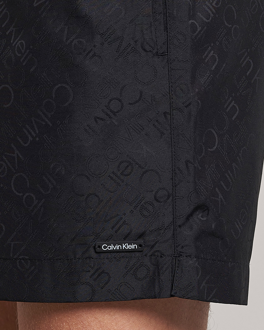 Herre | Badebukser | Calvin Klein | Tailored Monogram Swimshorts Black