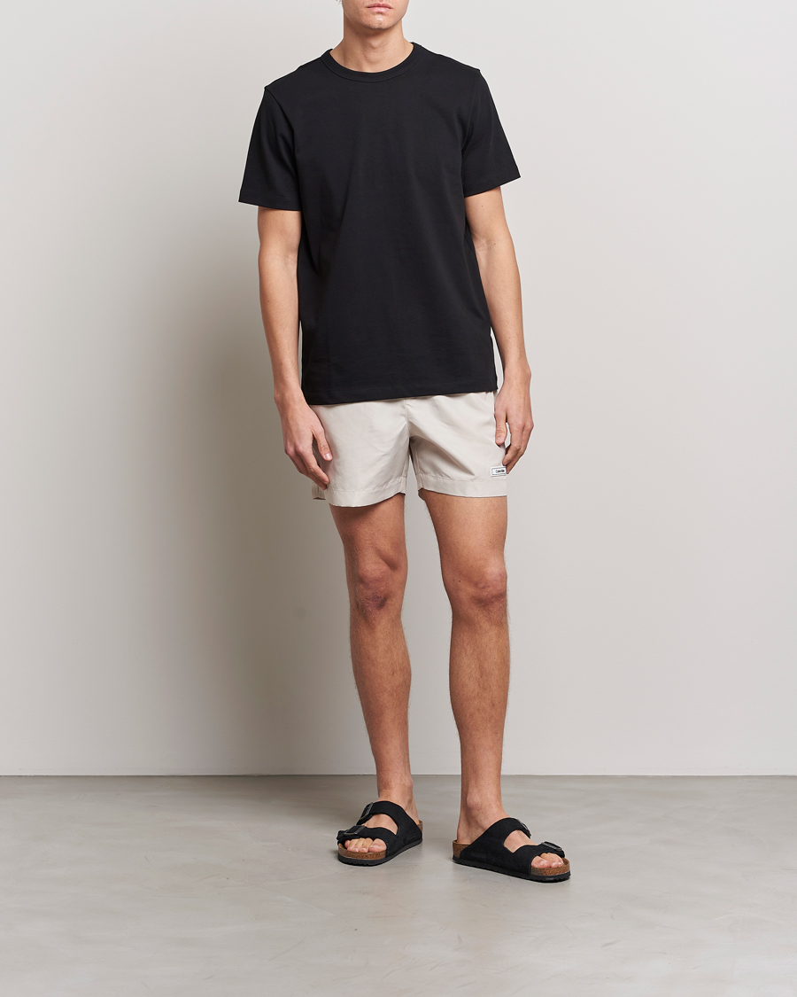 Herre | Badebukser | Calvin Klein | Logo Drawstring Swimshorts Stony Beige
