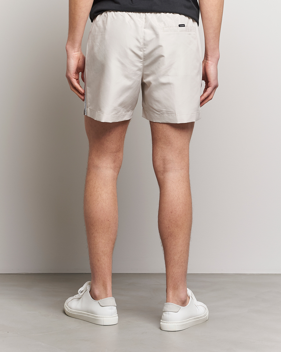 Herre | Badebukser | Calvin Klein | Side Logo Drawstring Swimshorts Stony Beige