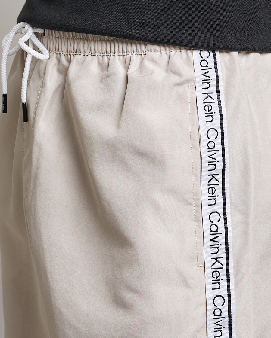 Herre | Badebukser | Calvin Klein | Side Logo Drawstring Swimshorts Stony Beige