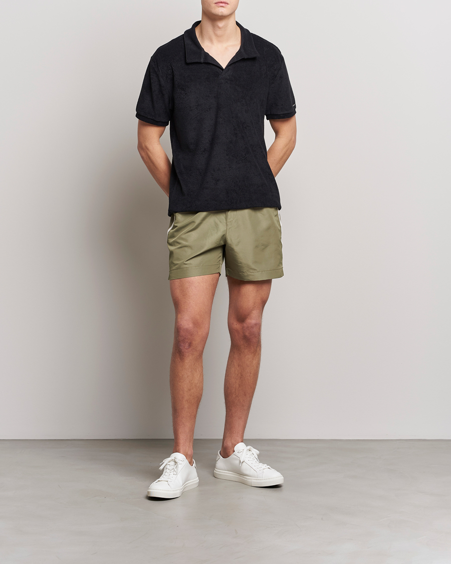 Herre | Badebukser | Calvin Klein | Side Logo Drawstring Swimshorts Delta Green