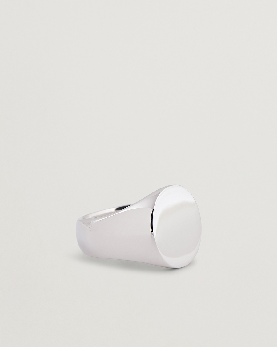 Herre | Smykker | Tom Wood | Oval Polished Ring Silver