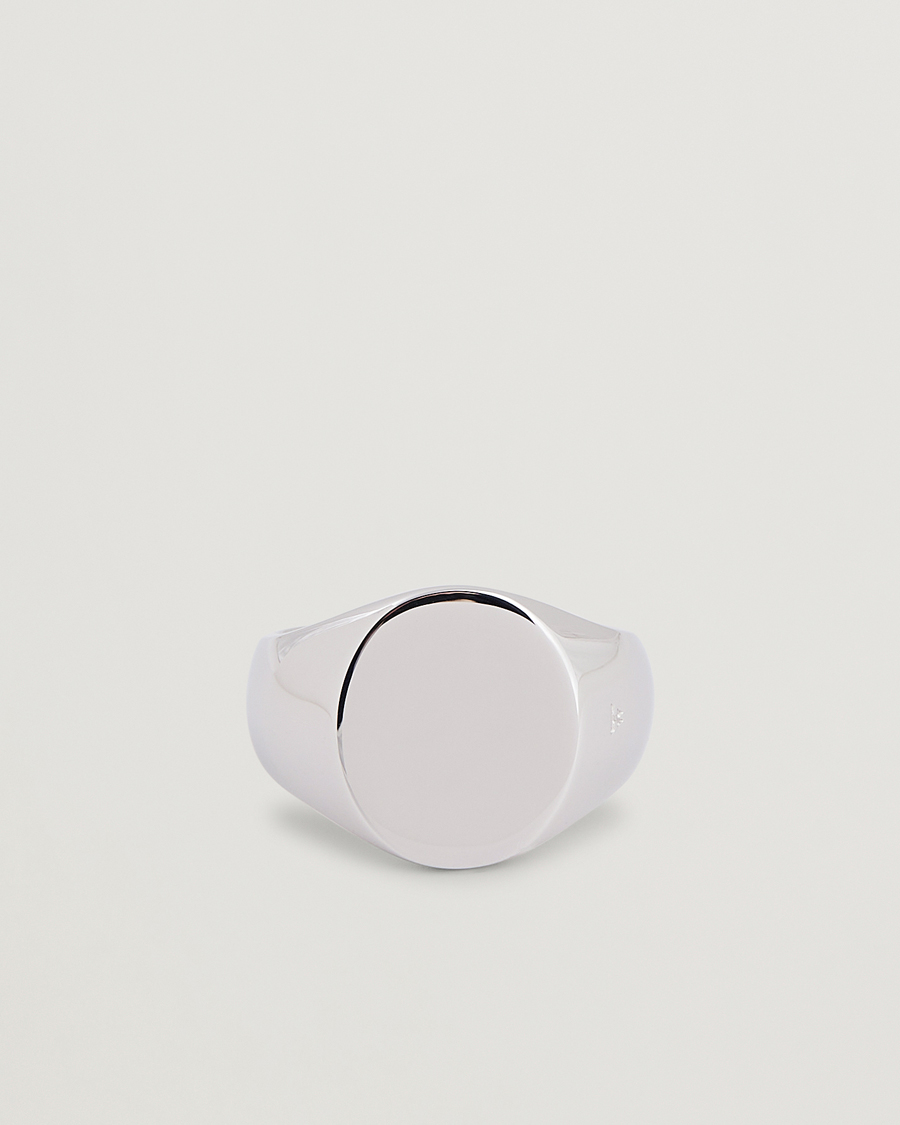 Herre | Smykker | Tom Wood | Oval Polished Ring Silver