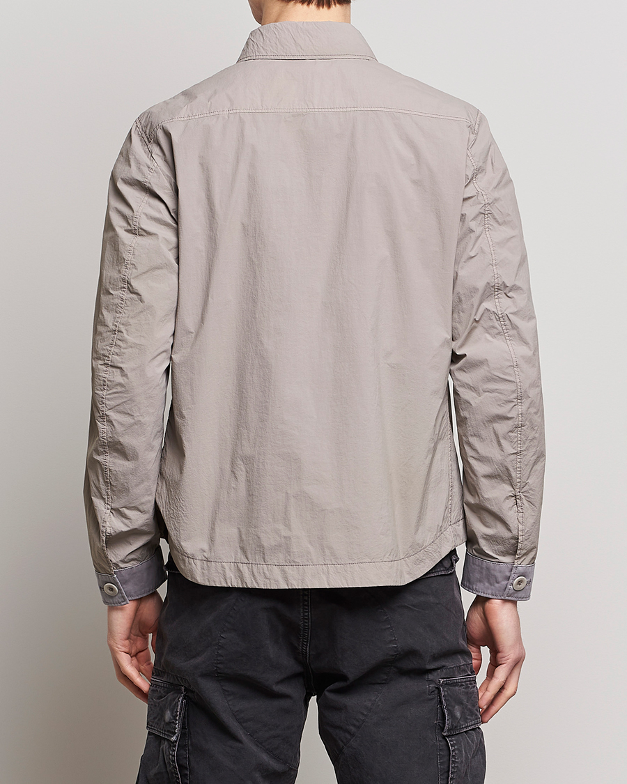 Herre | Jakker | Ten c | Garment Dyed Nylon Jacket Light Grey