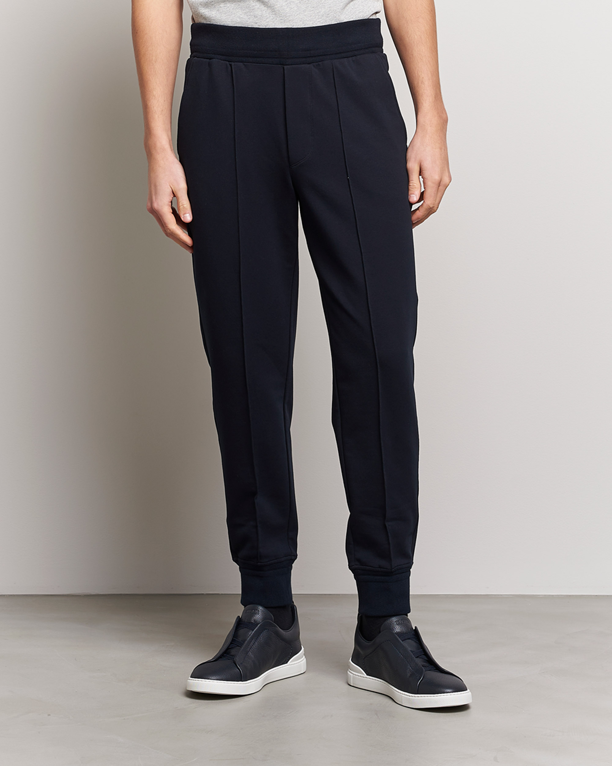 Herre | Zegna | Zegna | Cotton Stretch Joggers Navy