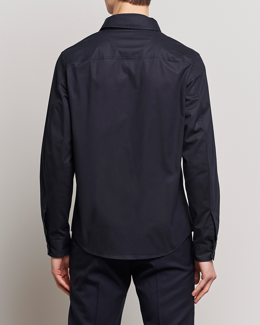 Herre | Skjorter | Zegna | Premium Cotton Overshirt Navy