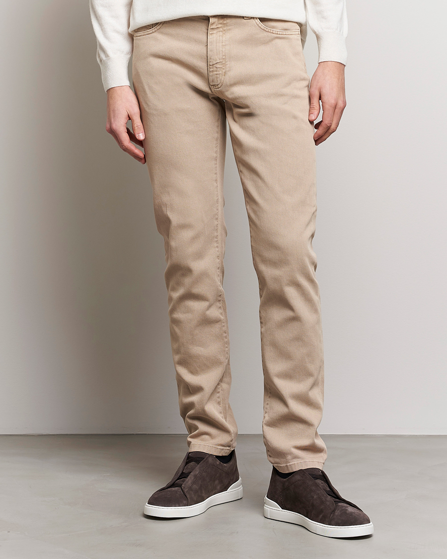 Herre | 5-pocket bukser | Zegna | Slim Fit Dyed 5-Pocket Pants Brown