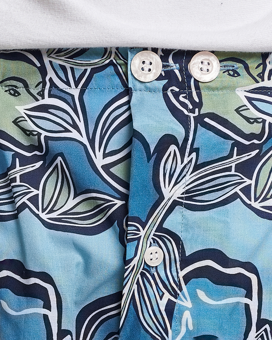 Herre | Pyjamas & Morgenkåber | Derek Rose | Shortie Printed Cotton Pyjama Set Multi