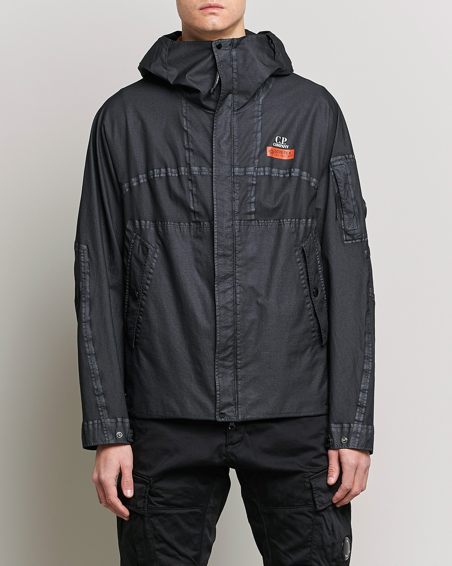 Herre | Jakker | C.P. Company | GORE-TEX Infinium Nylon Hood Jacket Black