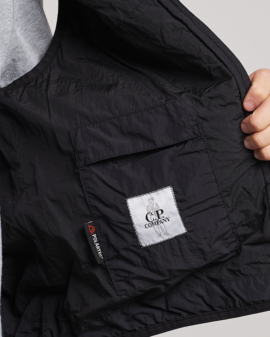 Herre | C.P. Company Polartek G.D.P.Nylon Vest Black | C.P. Company | Polartek G.D.P.Nylon Vest Black