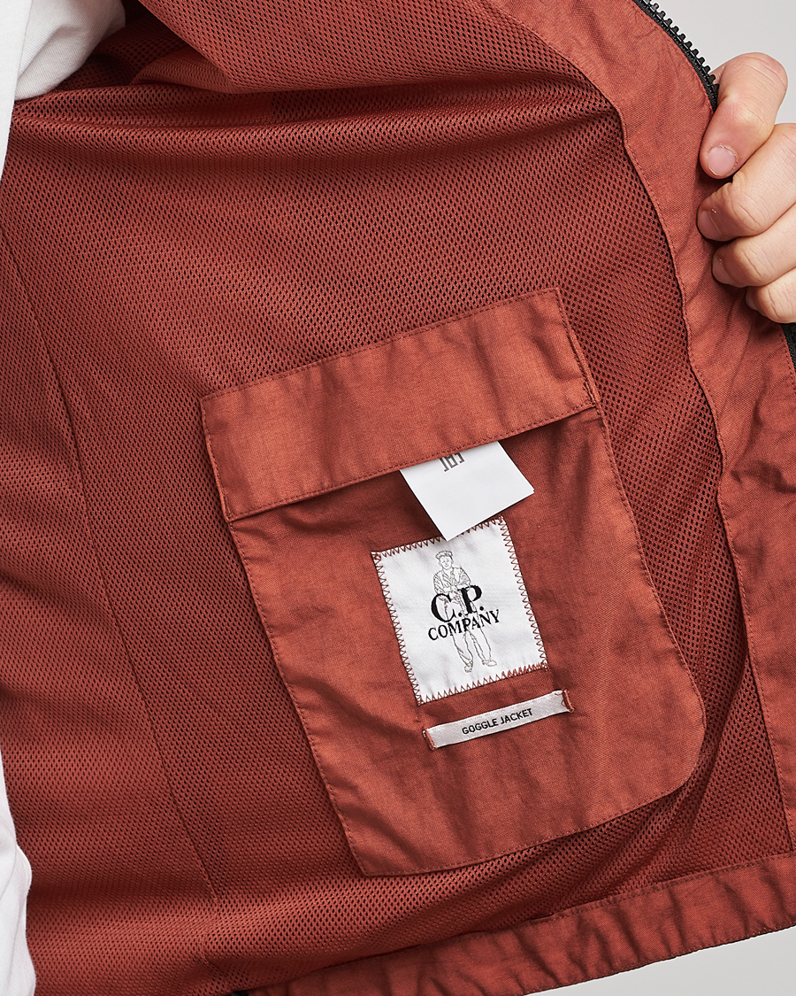 Herre | Jakker | C.P. Company | Chrome Re-cycled Nylon Goggle Jacket Rust