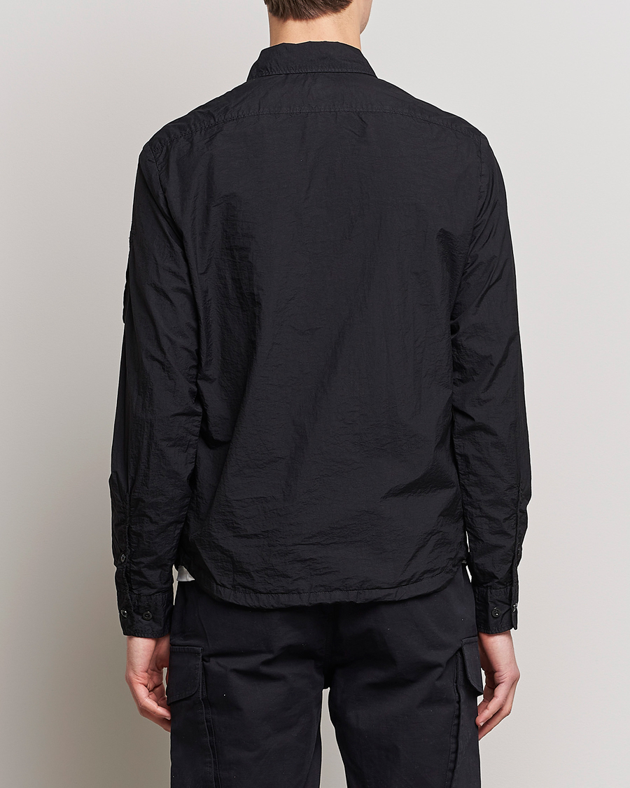 Herre | Skjorter | C.P. Company | Taylon L Nylon Zip Shirt Jacket Black