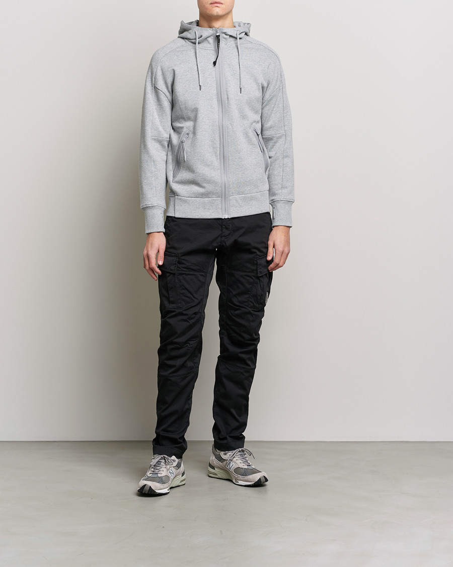 Herre | Bukser | C.P. Company | Satin Stretch Cargo Pants Black