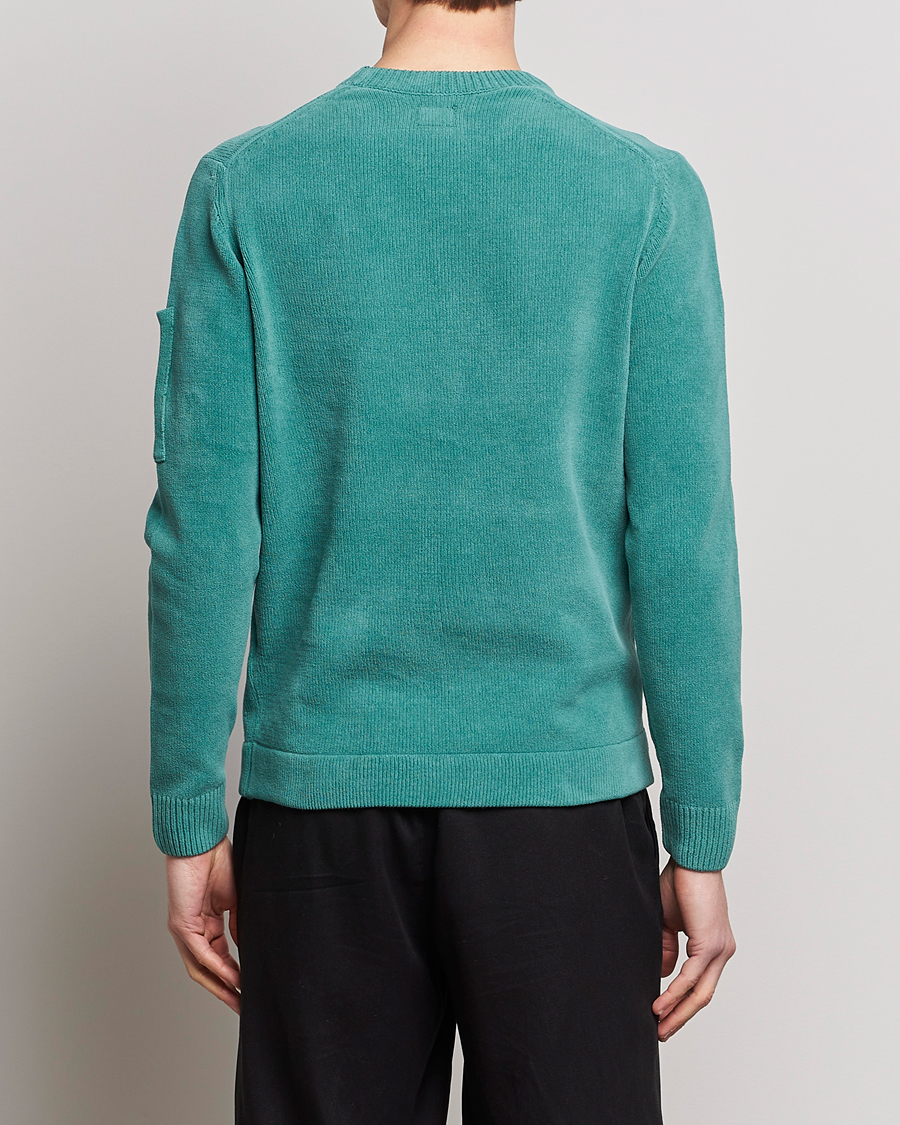 Herre | Trøjer | C.P. Company | Cotton Chenille Crew Neck Ocean Green
