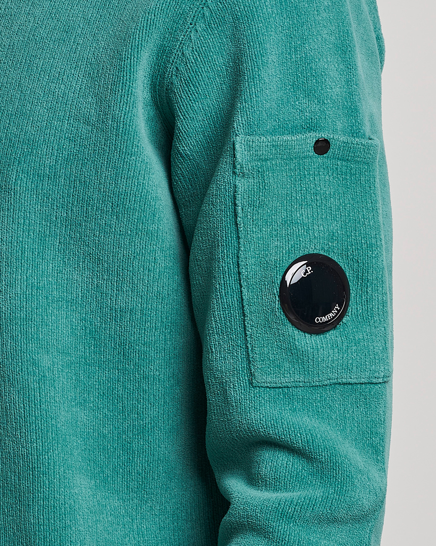 Herre | Trøjer | C.P. Company | Cotton Chenille Crew Neck Ocean Green
