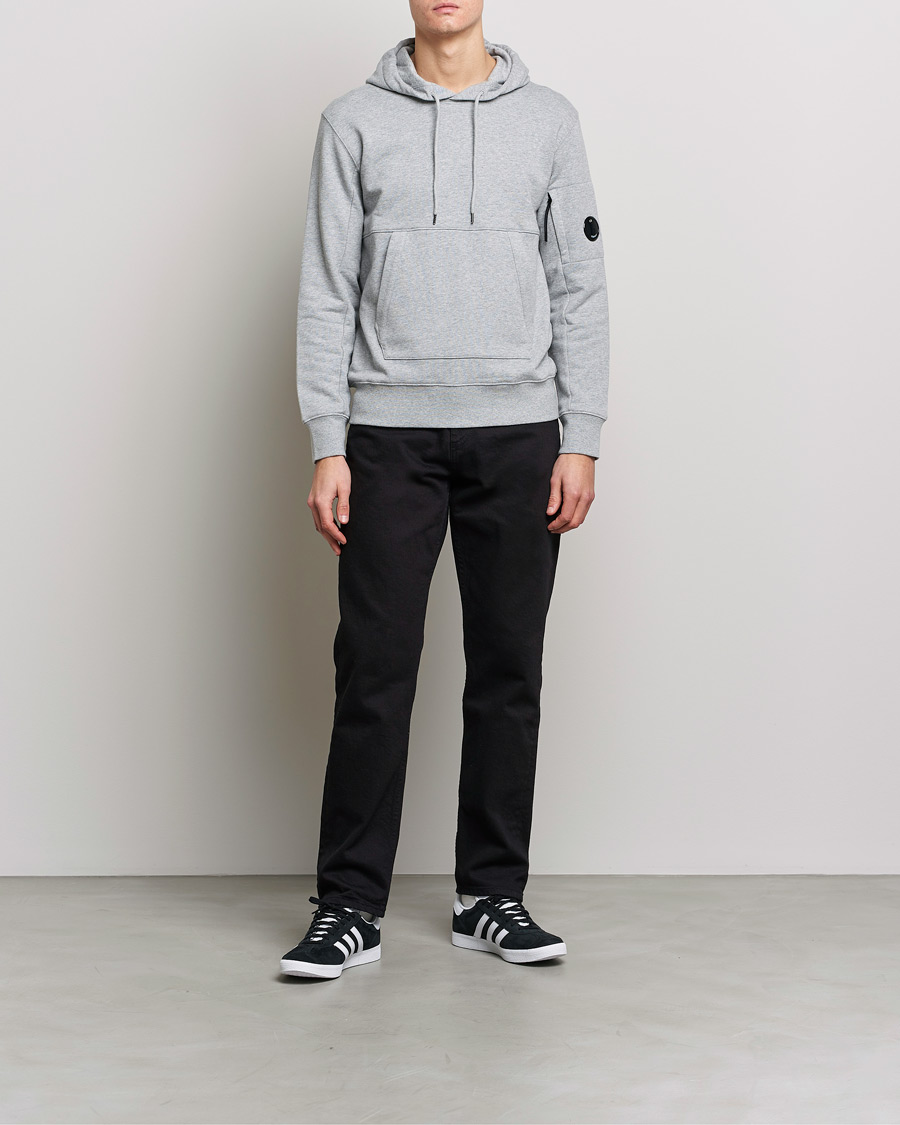 Herre | Trøjer | C.P. Company | Diagonal Raised Fleece Hooded Lens Sweatshirt Grey