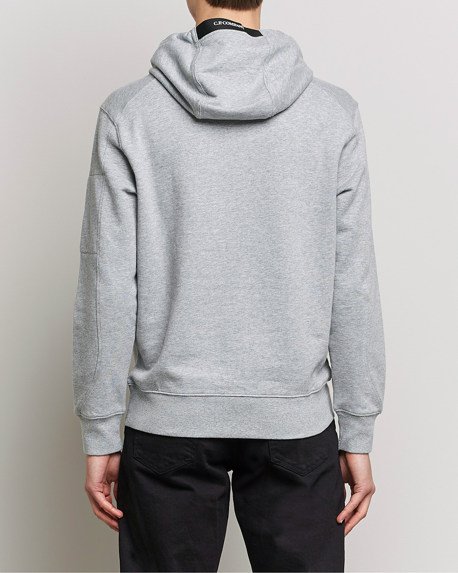 Herre | Trøjer | C.P. Company | Diagonal Raised Fleece Hooded Lens Sweatshirt Grey