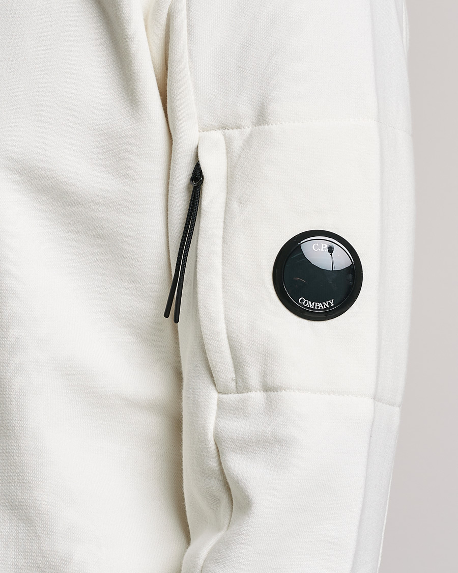 Herre | Trøjer | C.P. Company | Diagonal Raised Fleece Lens Sweatshirt White