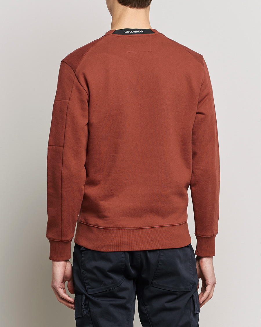 Herre | Trøjer | C.P. Company | Diagonal Raised Fleece Lens Sweatshirt Rust