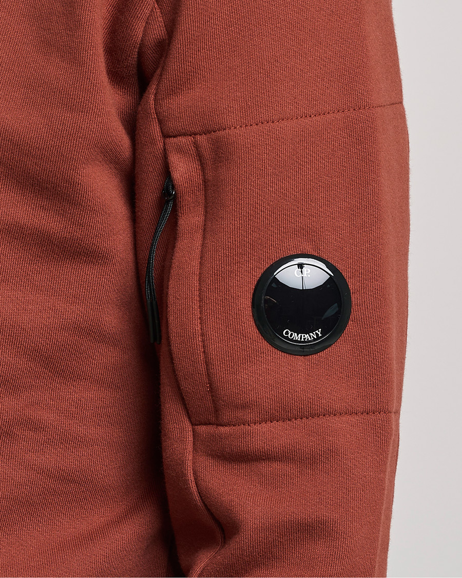 Herre | Trøjer | C.P. Company | Diagonal Raised Fleece Lens Sweatshirt Rust