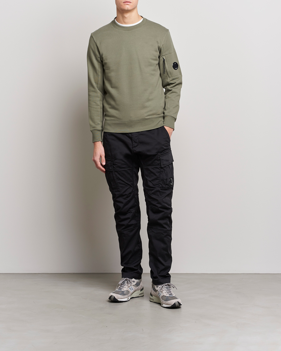 Herre | Trøjer | C.P. Company | Diagonal Raised Fleece Lens Sweatshirt Olive