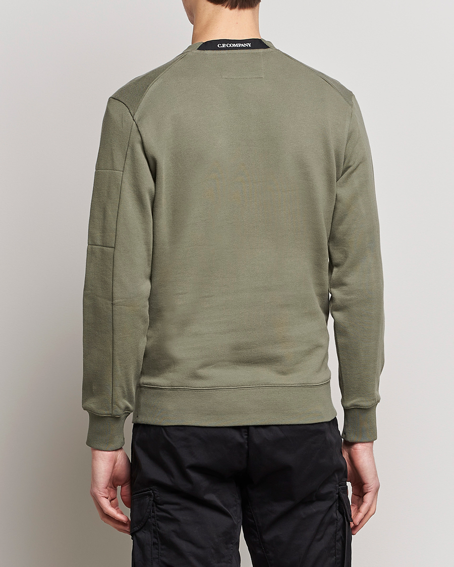 Herre | Trøjer | C.P. Company | Diagonal Raised Fleece Lens Sweatshirt Olive