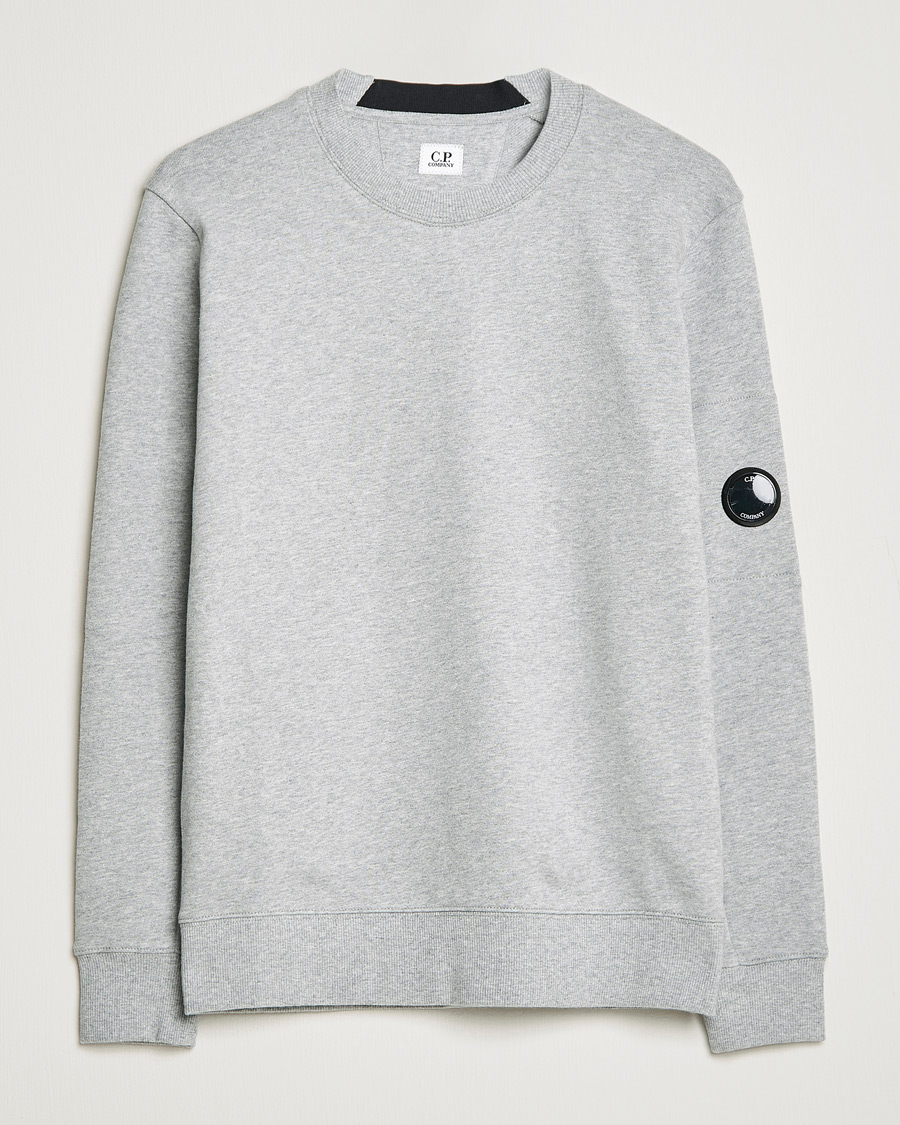 Herre | Trøjer | C.P. Company | Diagonal Raised Fleece Lens Sweatshirt Grey