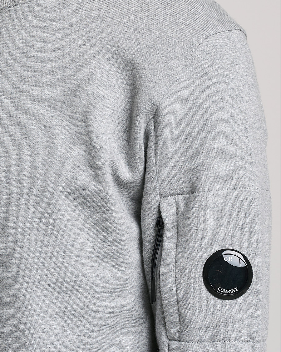 Herre | Trøjer | C.P. Company | Diagonal Raised Fleece Lens Sweatshirt Grey