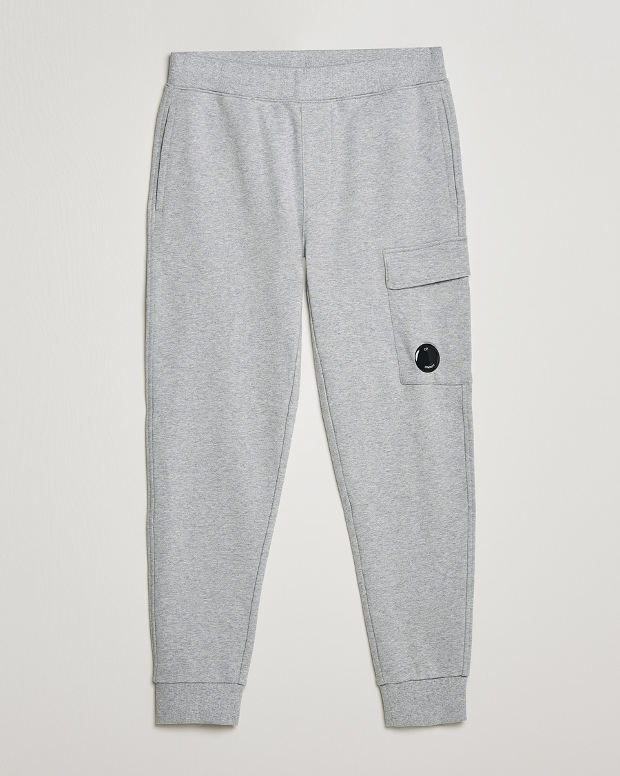 Herre | Bukser | C.P. Company | Diagonal Raised Fleece Lens Sweatpants Grey