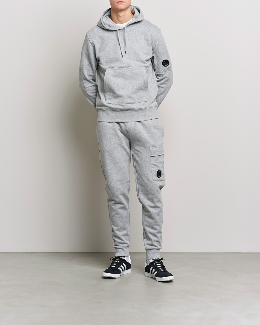 Herre | Bukser | C.P. Company | Diagonal Raised Fleece Lens Sweatpants Grey
